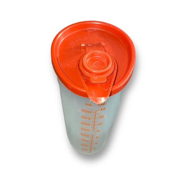 Tupperware Sweet Saver Syrup Dispenser Honey Condiment Paprika Red 640 Vintage - Picture 5 of 14